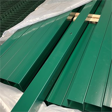 Green mesh dig-in posts