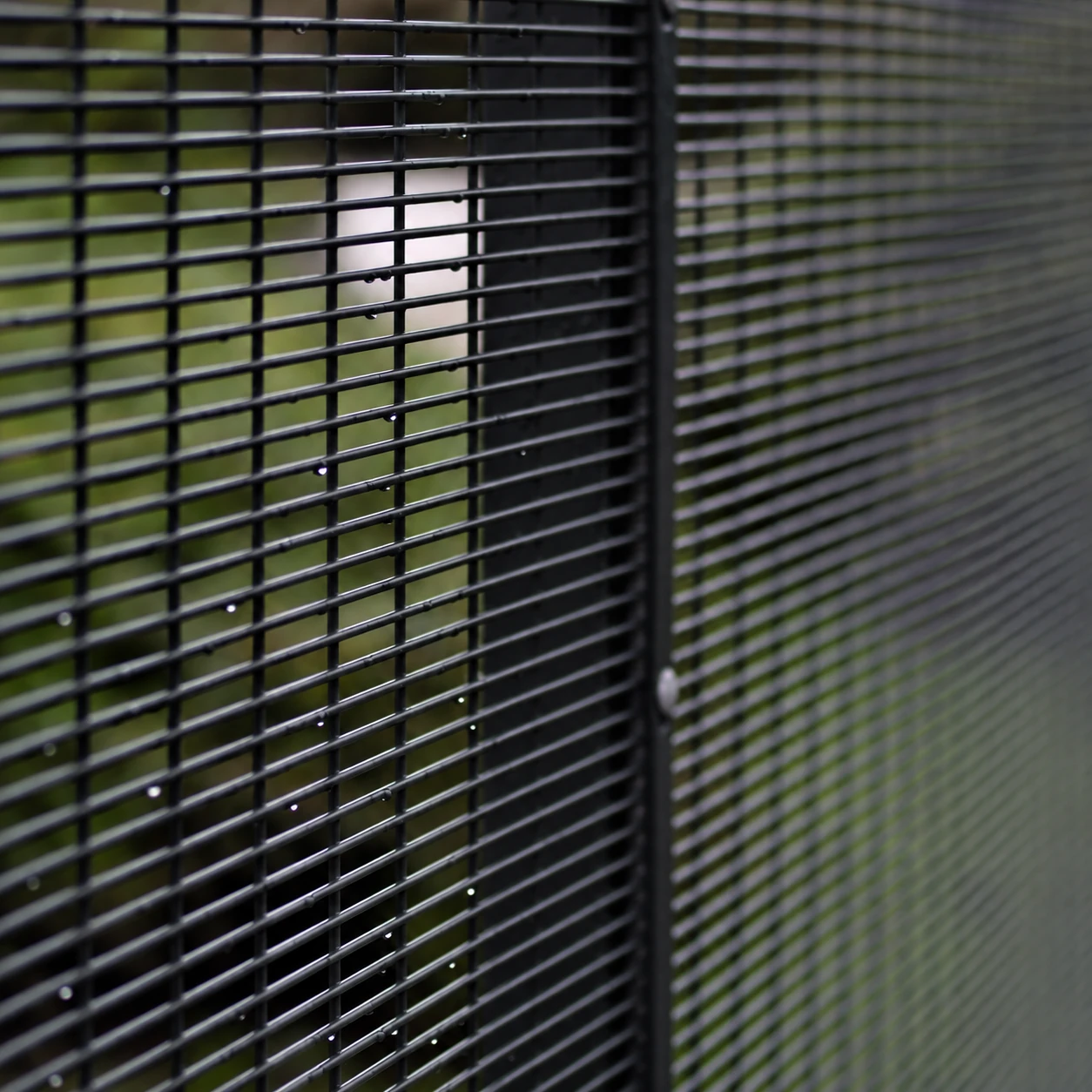 358 Prison Mesh Panel 3.0m x 2.5m - Black RAL 9005