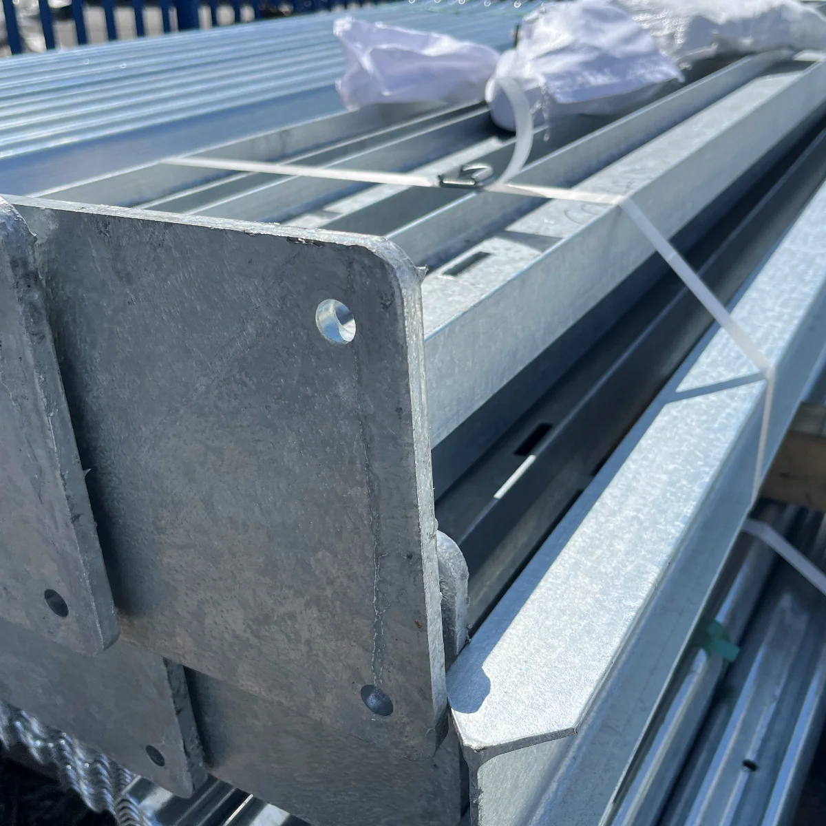 Traditional Bolt-Down RSJ Post - 3.0m - Galvanised