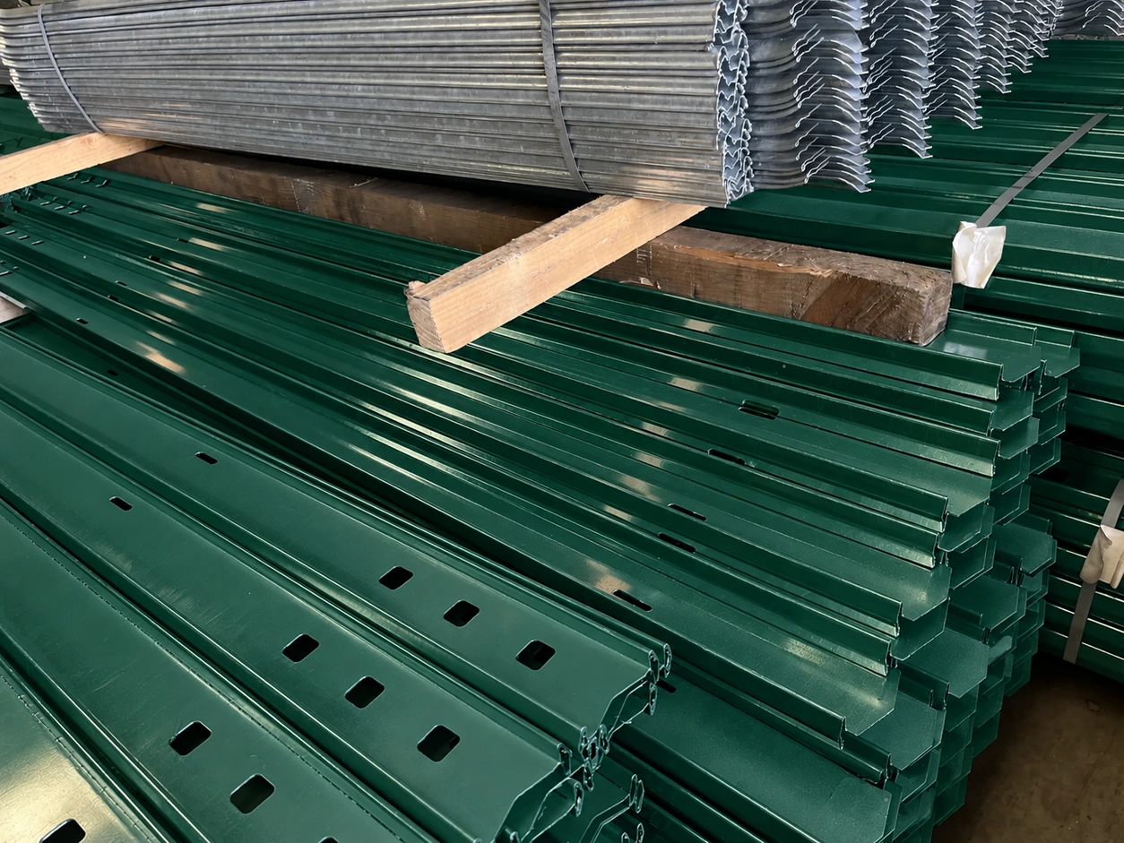 Scorpio Dig-In Post - 2.4m - Galvanised & PPC Green RAL 6005