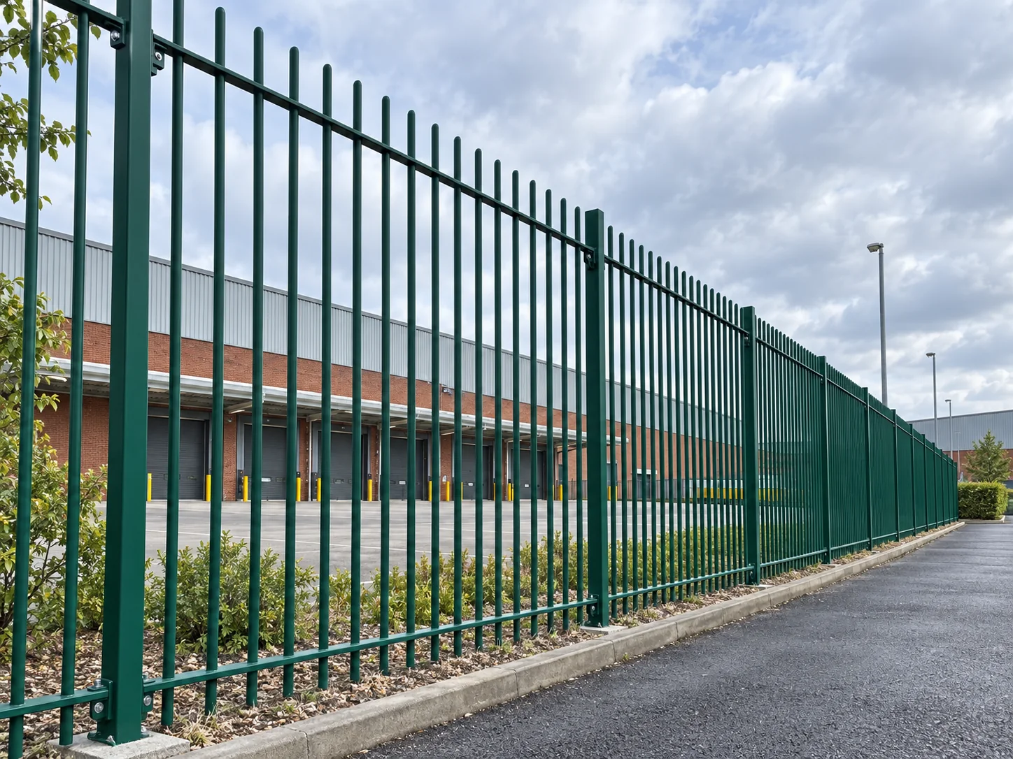 Vertical Bar Railing 2.0m x 2.4m High - Galvanised & PPC