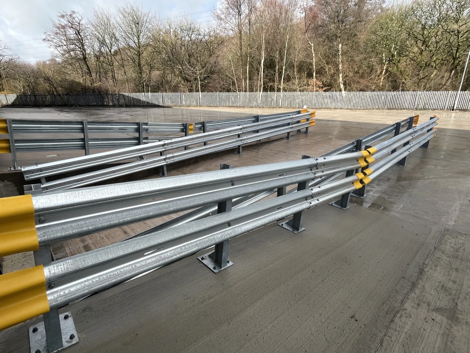Complete Double Armco Barrier 12.3m x 1.2m High - Galvanised